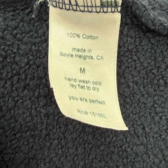 PerfectWhiteTee Heart Fleece Pullover Hoodie Medium Blue - Picture 9 of 11